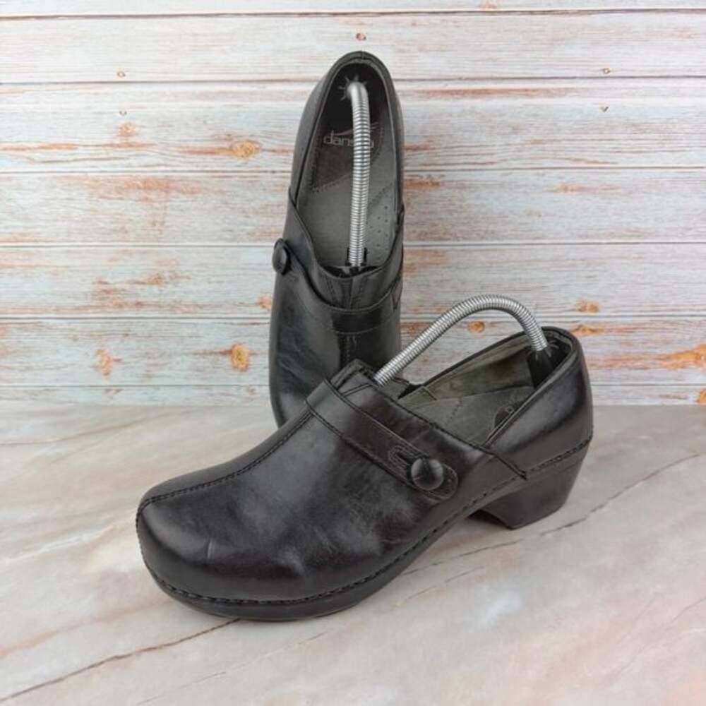 Dansko Solstice Black Leather Muleso